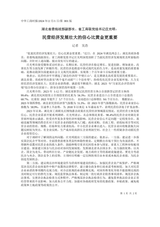 者吴浩：民营经济发展壮大的信心比黄金更重要