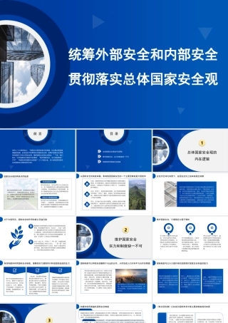 国家安全观主题模板（PPT）
