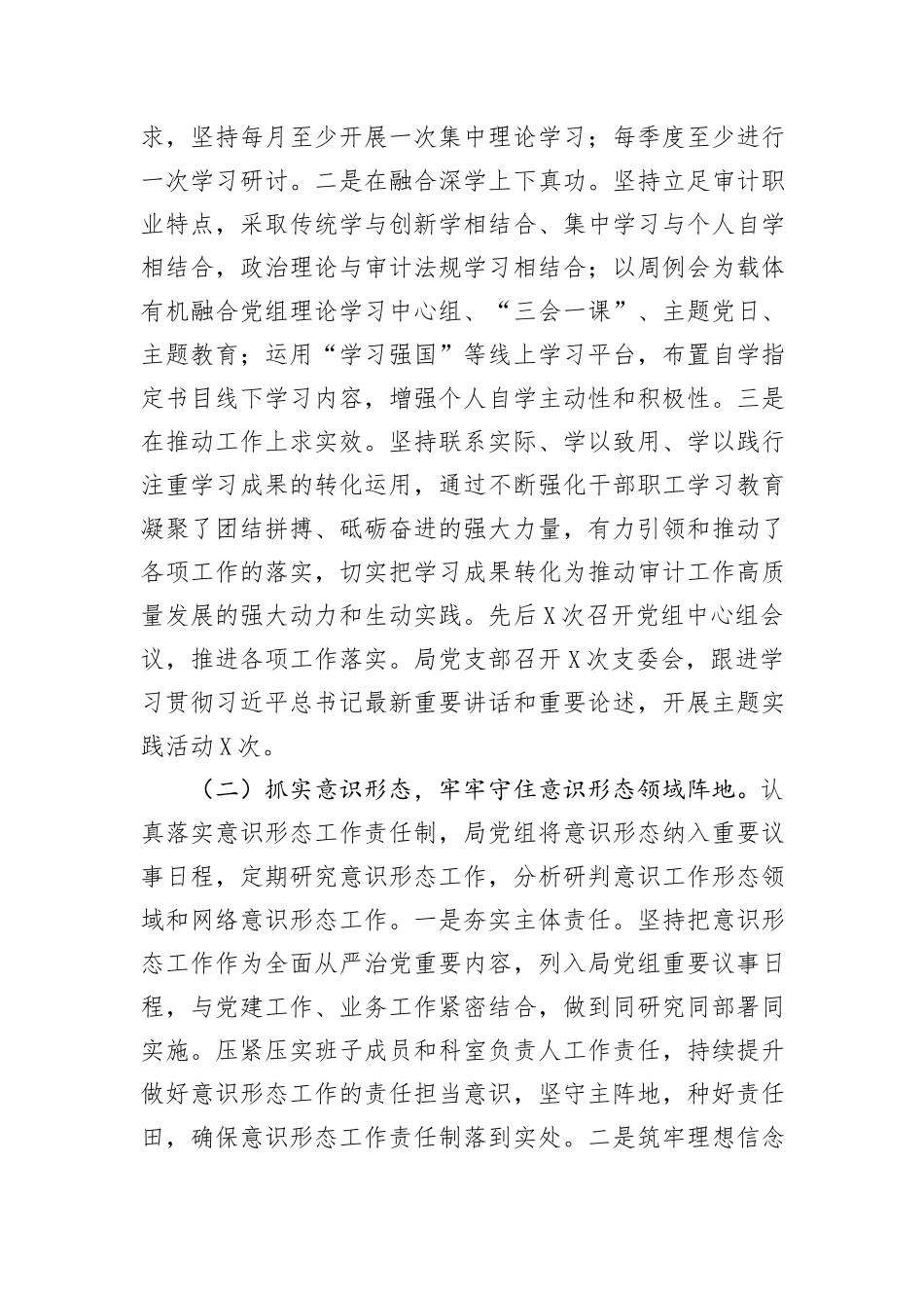 审计局2024年上半年工作总结及下半年工作计划_第2页