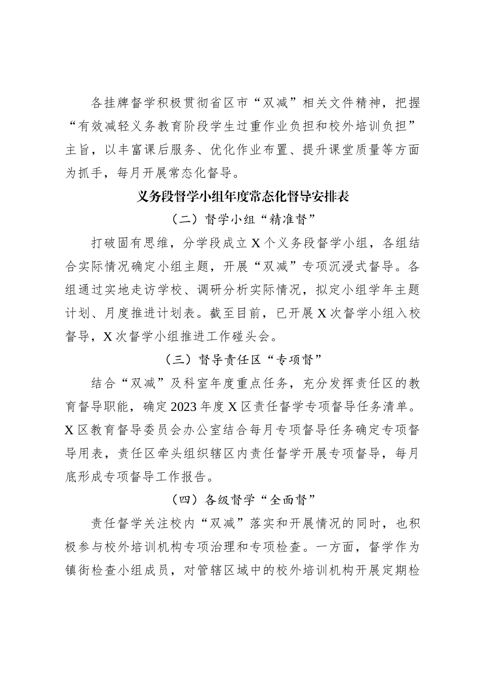 X区2023年“双减”督导工作总结_第2页