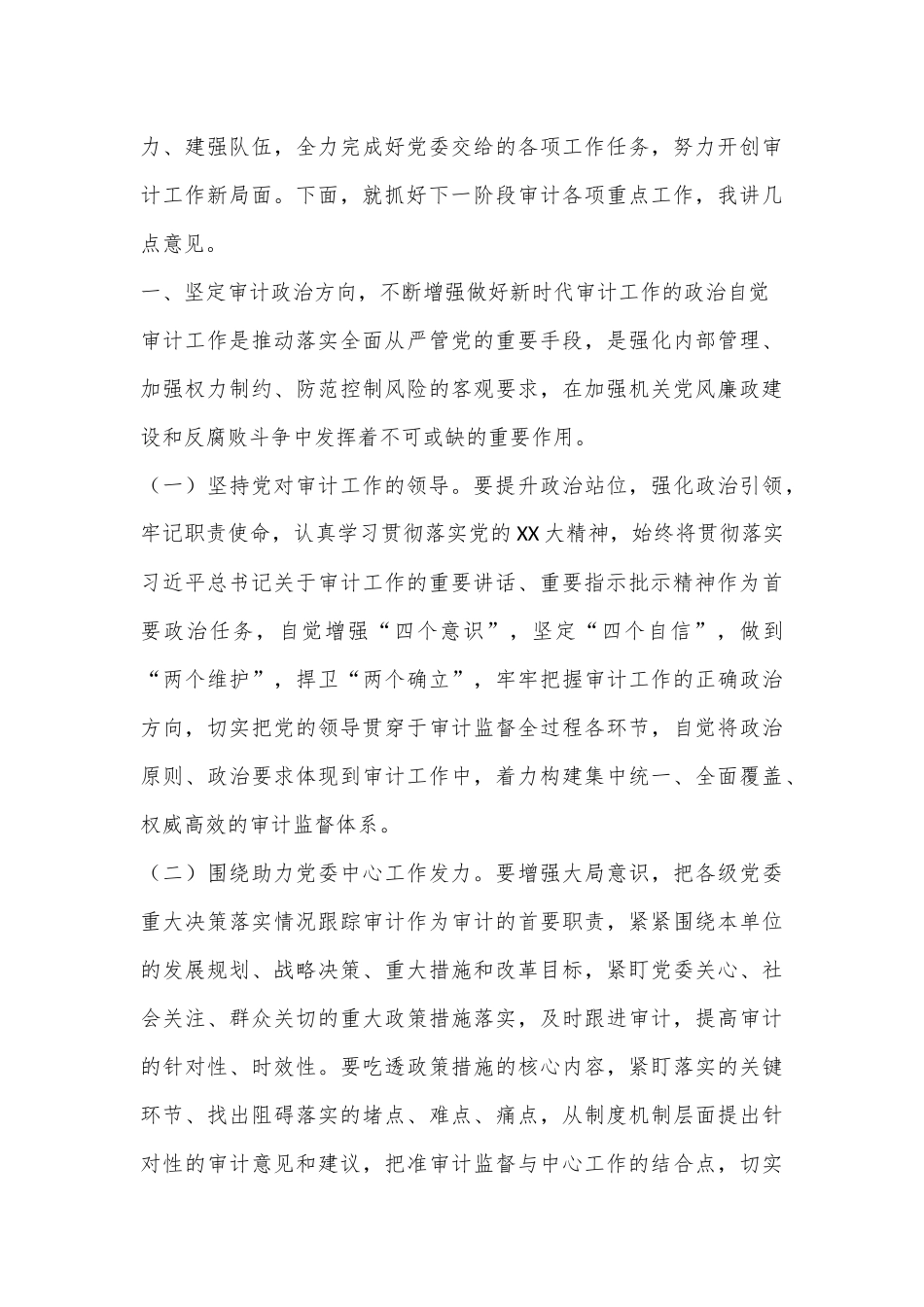 在审计工作会议上的讲话（3）_第3页