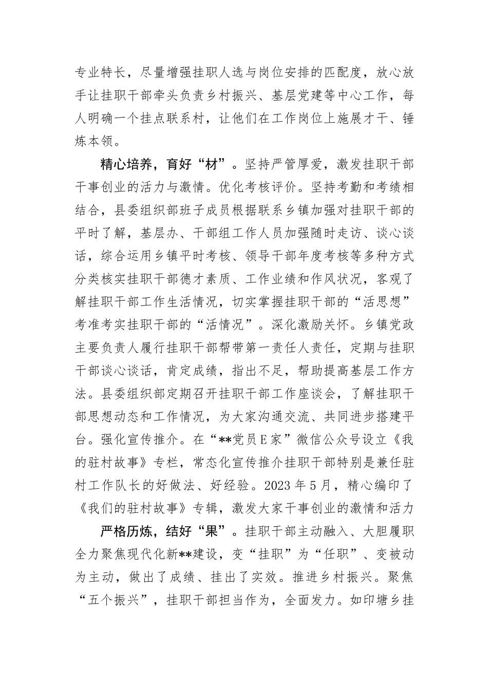 在2024年全市年轻干部选拔使用座谈会上的交流发言_第2页