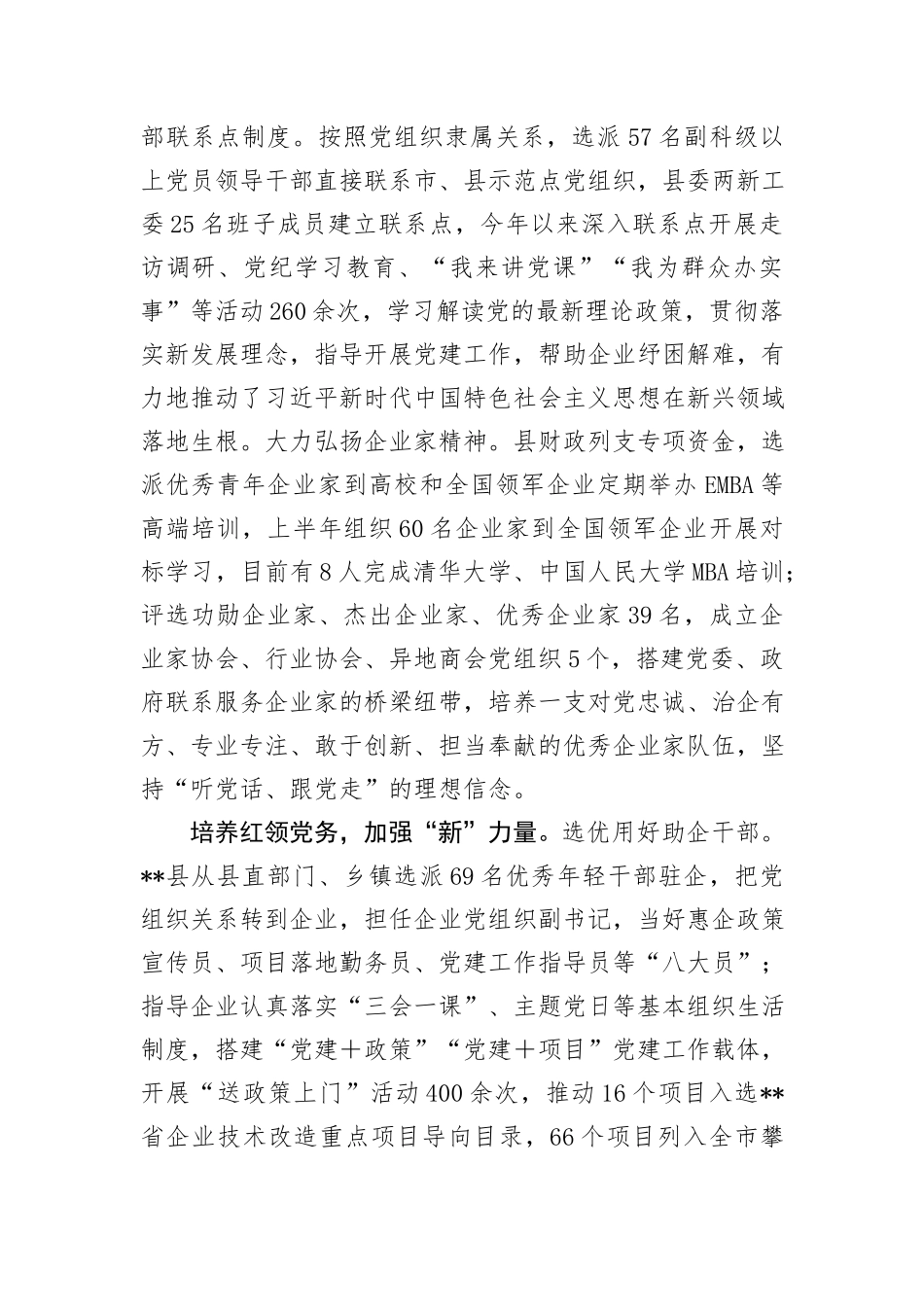 在2024年上半年全市新兴领域党建工作专题推进会上的交流发言_第2页