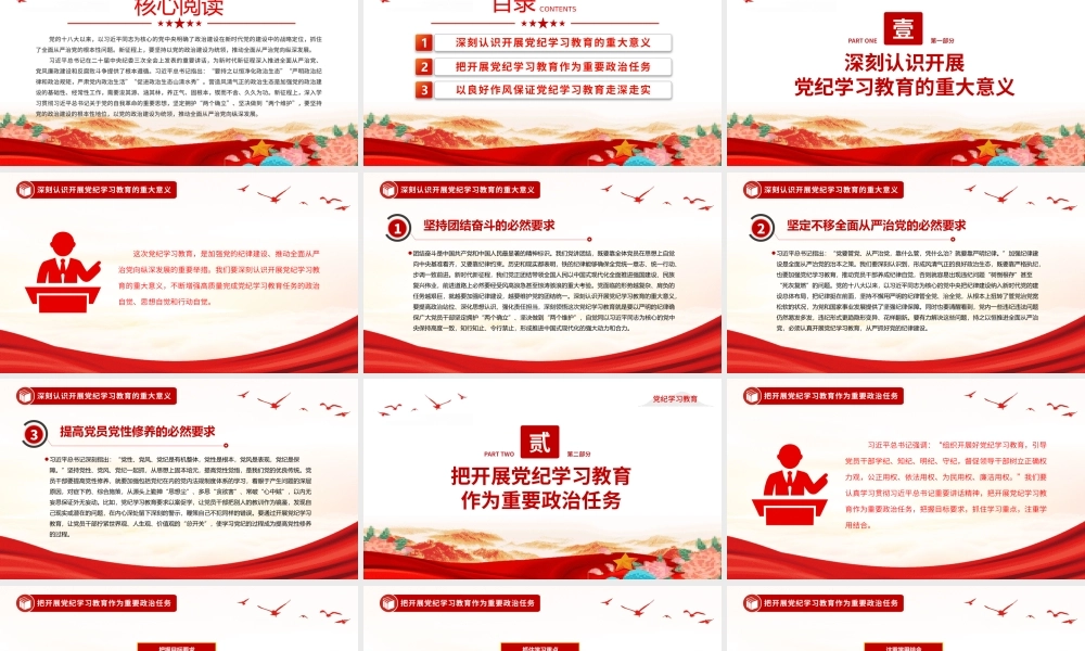 2024年开展高质量党纪学习教育PPT课件