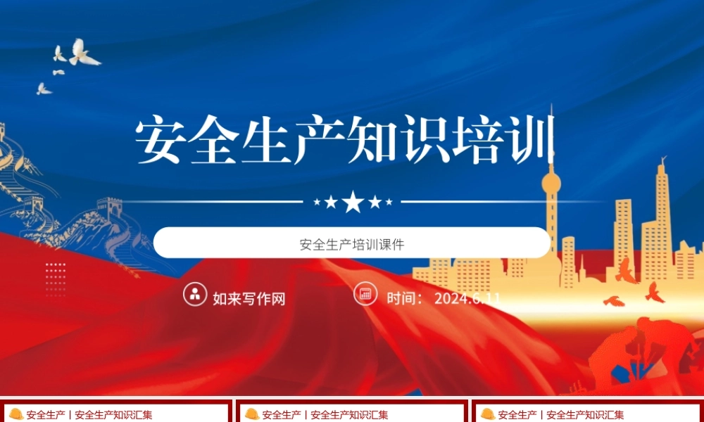 安全生产知识培训ppt
