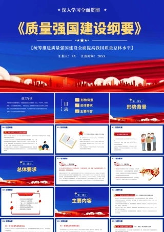 质量强国建设纲要PPT