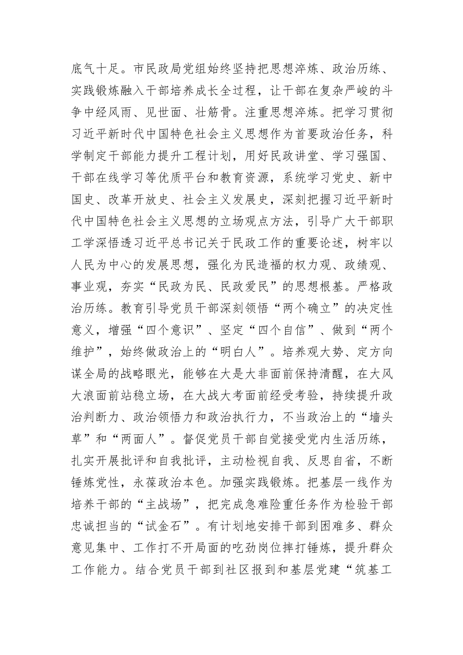 民政局在2024年全市人才工作会议上的汇报发言_第3页