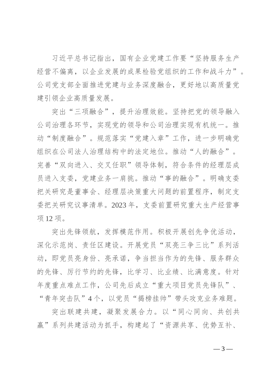 经验交流：强根铸魂抓党建 先锋领航促发展_第3页