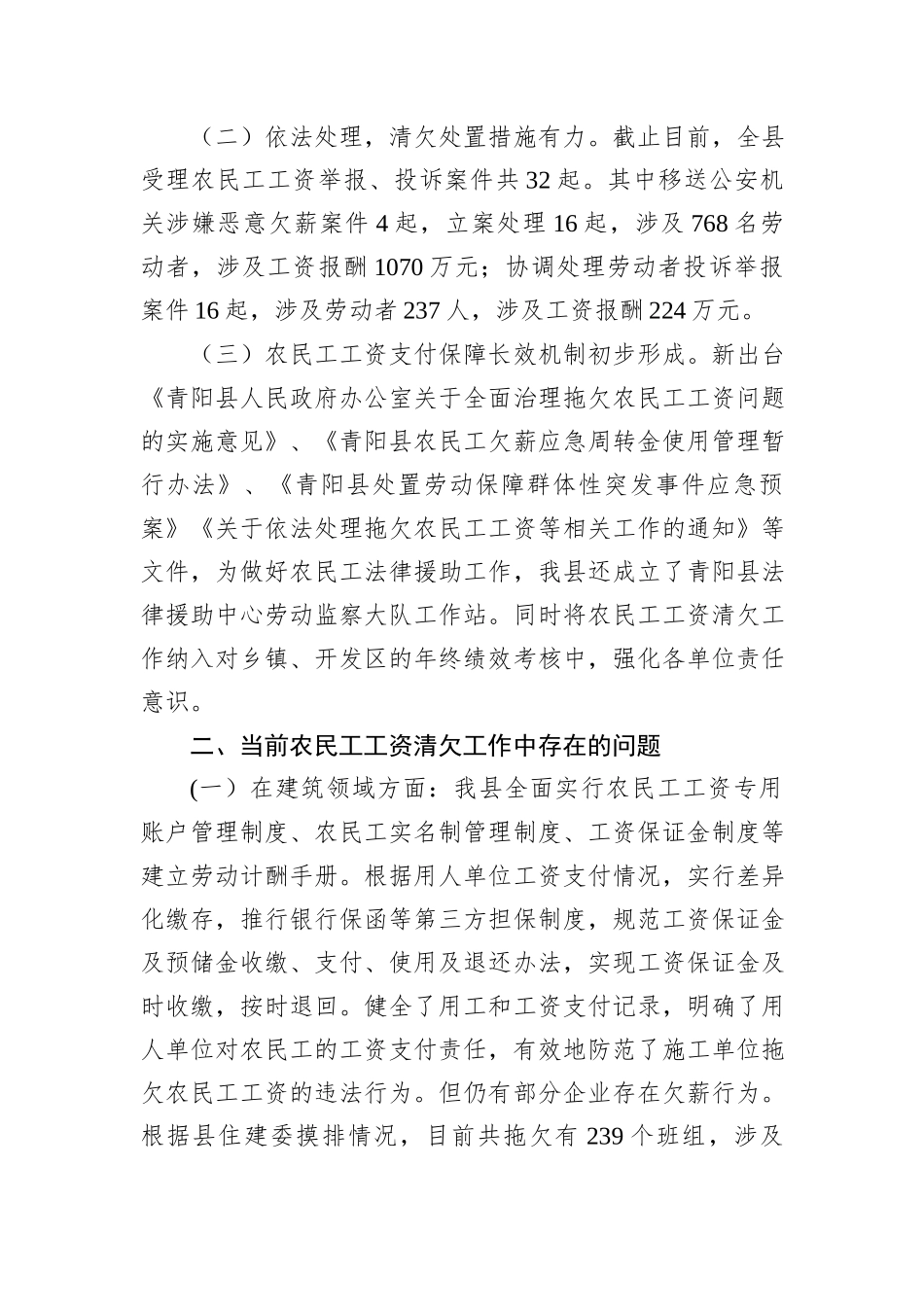 农民工工资支付保障工作总结_第2页