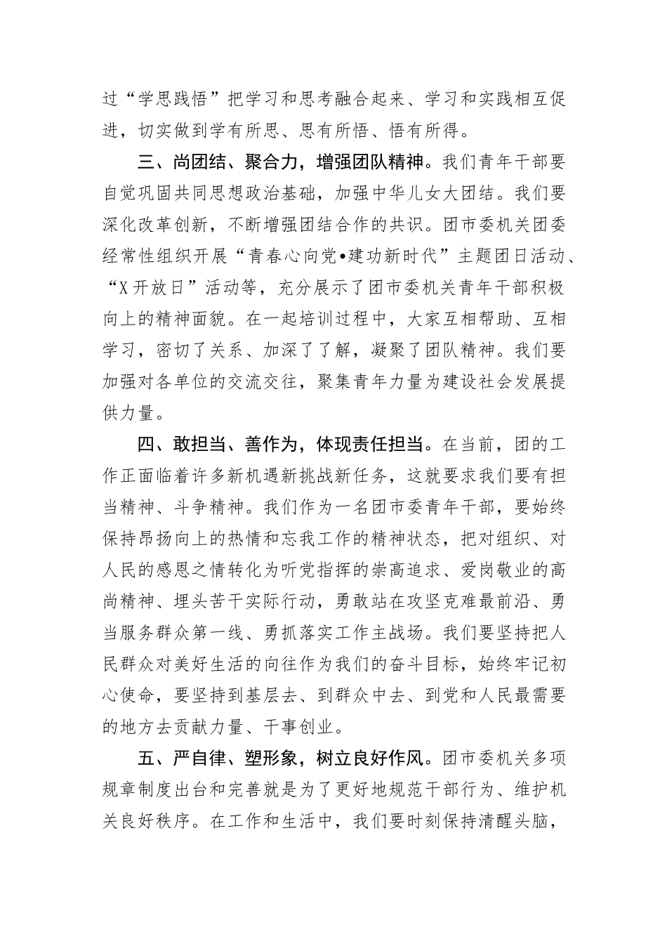 团市委青年干部能力提升培训学习心得体会_第2页