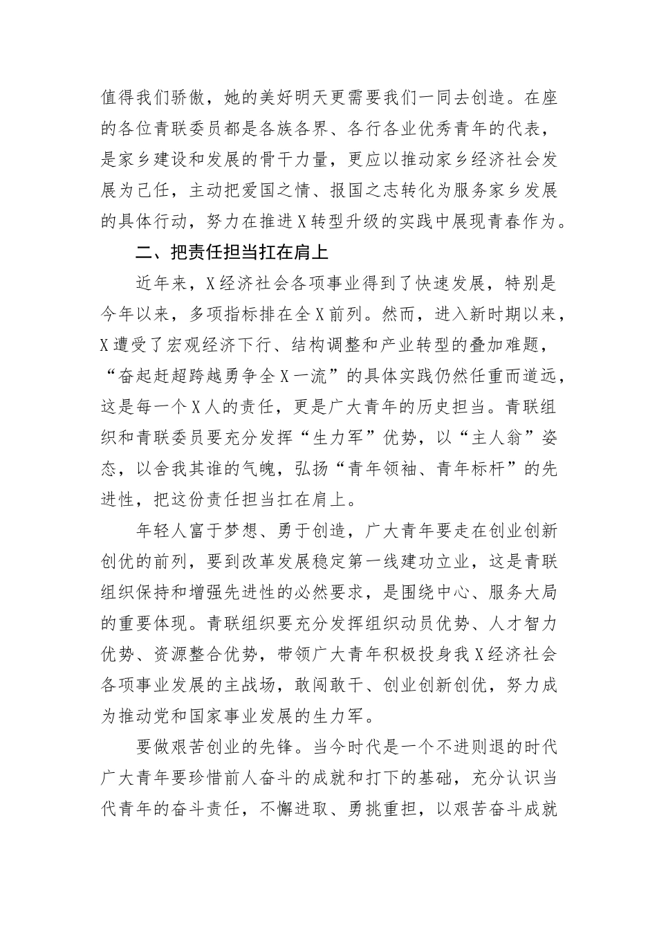 在青年联合会委员会上的讲话_第3页