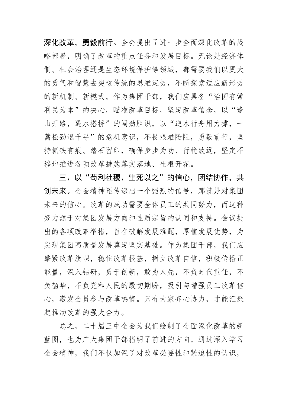 公司干部学习二十届三中全会精神研讨发言_第2页