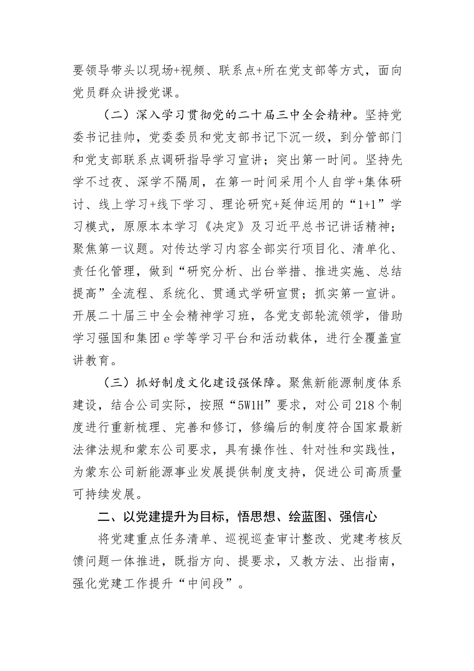公司党委书记关于抓基层党建工作述职报告_第2页