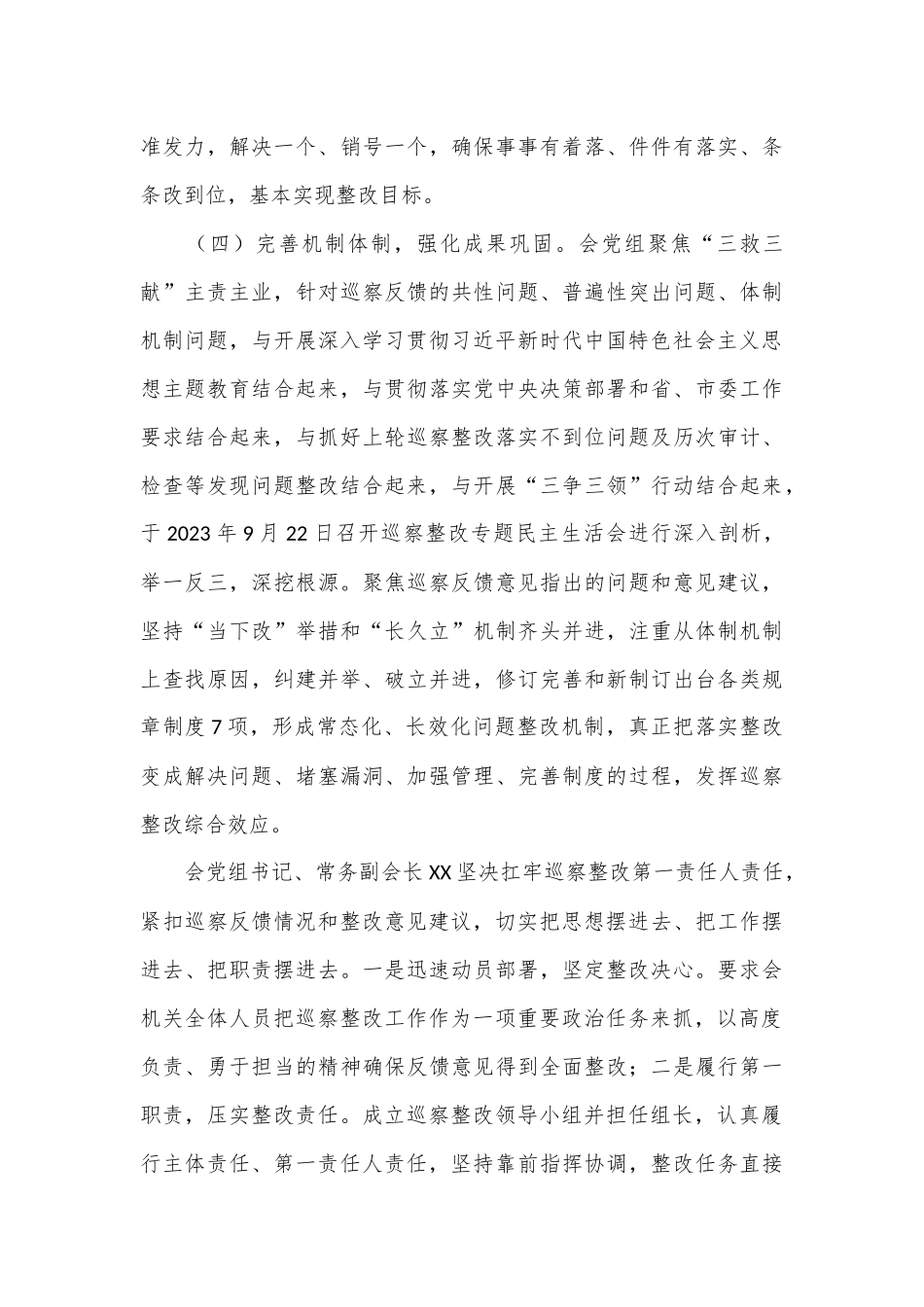 社团部门巡查整改情况报告_第3页