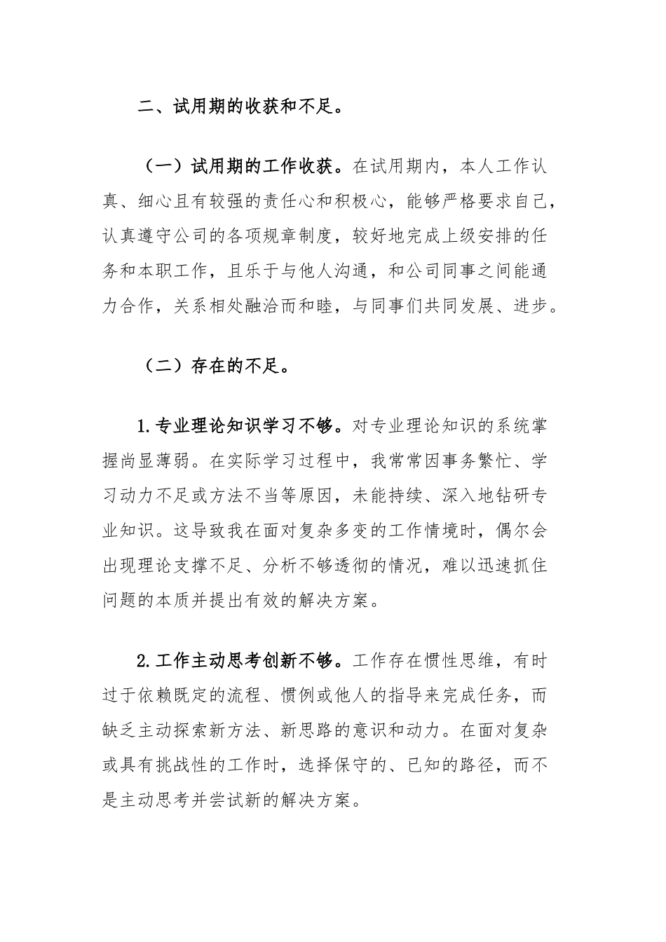 集团员工试用期转正申请报告_第3页