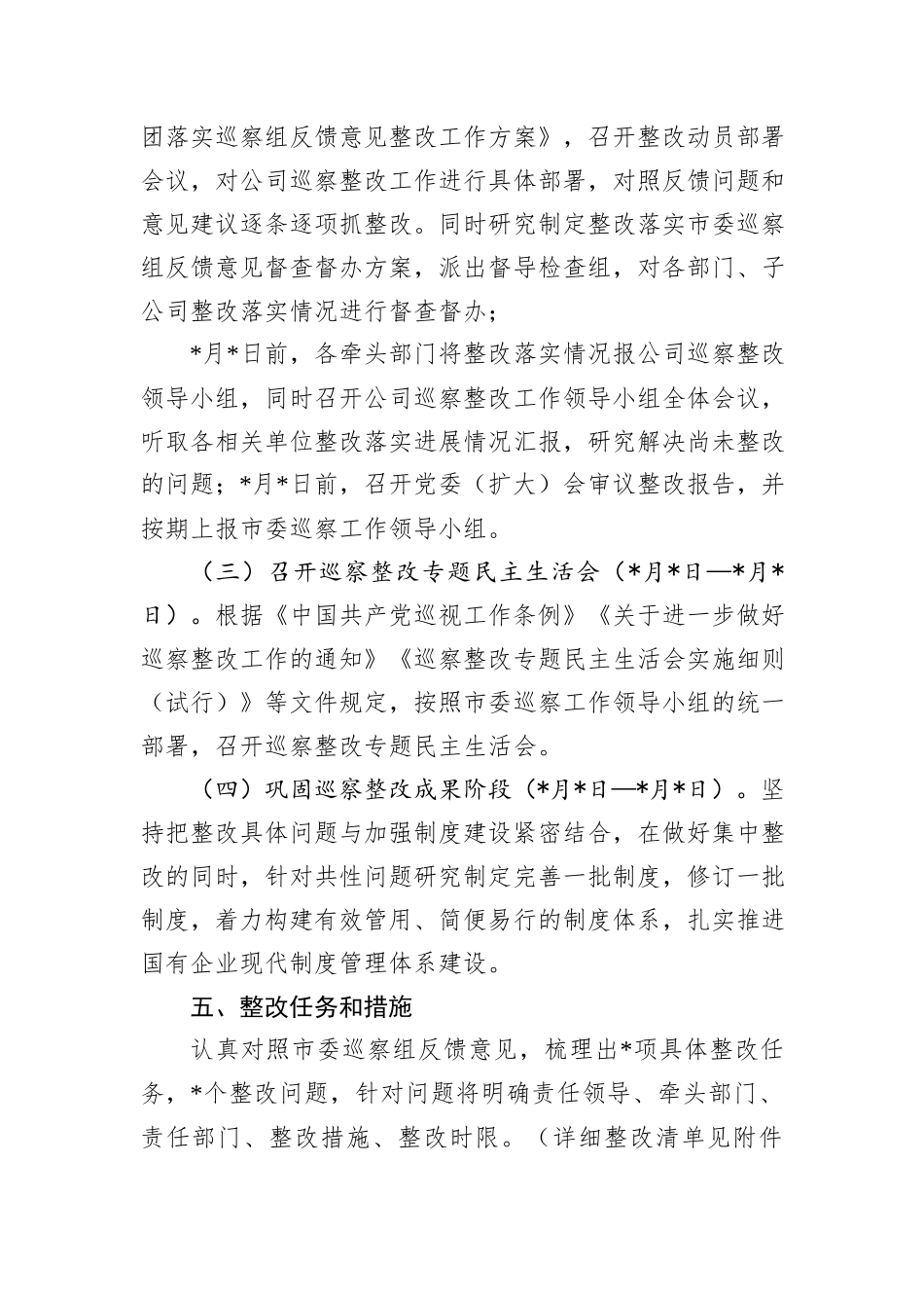 公司落实巡察反馈问题整改工作方案_第3页