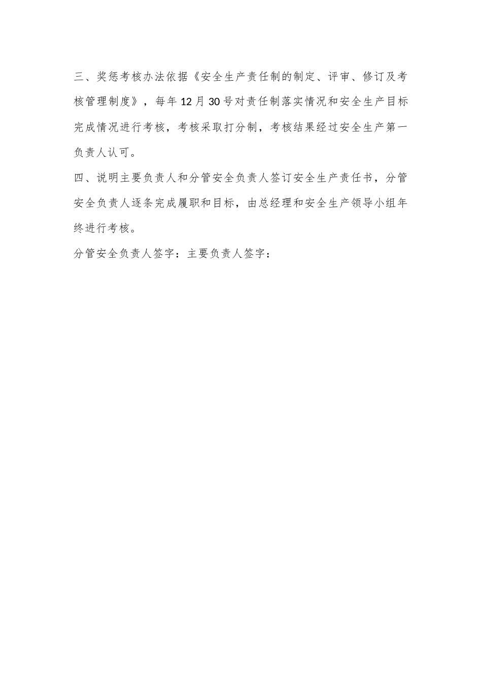 安全生产分管负责人安全生产目标责任书_第3页