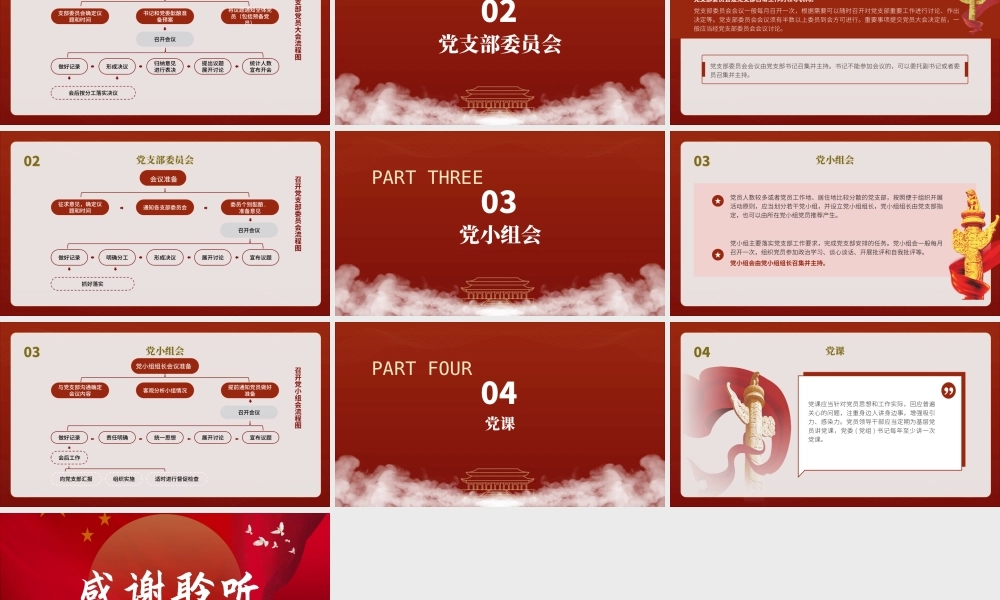 党课文稿+PPT：党支部标准化规范化“三会一课”制度