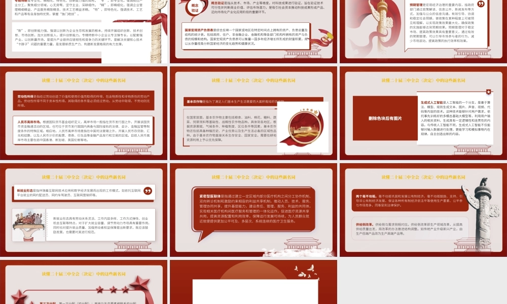 读懂二十届三中全会决定中的这些新名词专题党课
