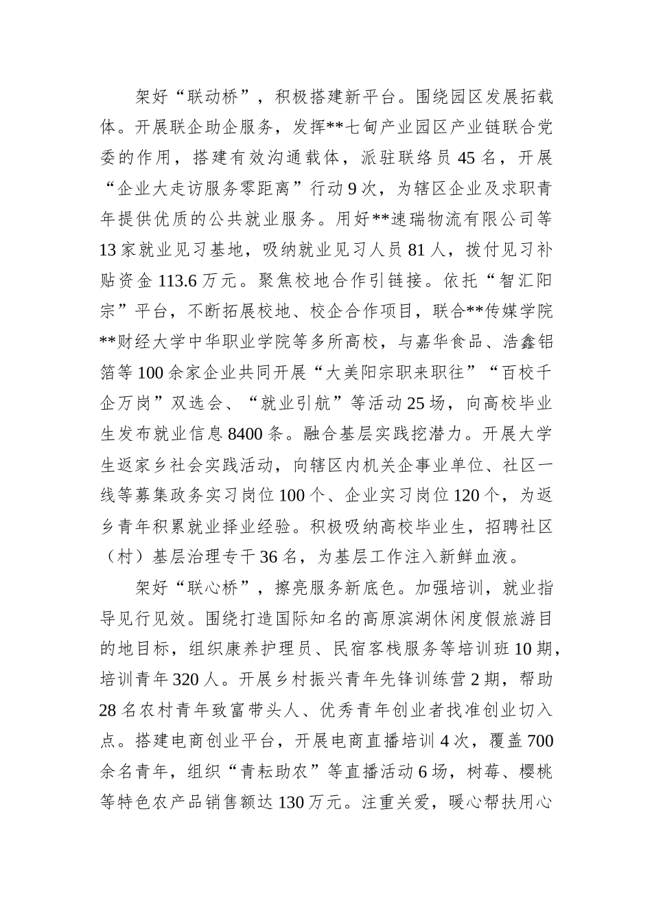 在2024年全市青年就业创业工作推进会上的汇报发言_第2页