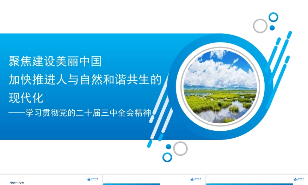 宋豫秦：聚焦建设美丽中国 加快推进人与自然和谐共生的现代化——学习贯彻党的二十届三中全会精神