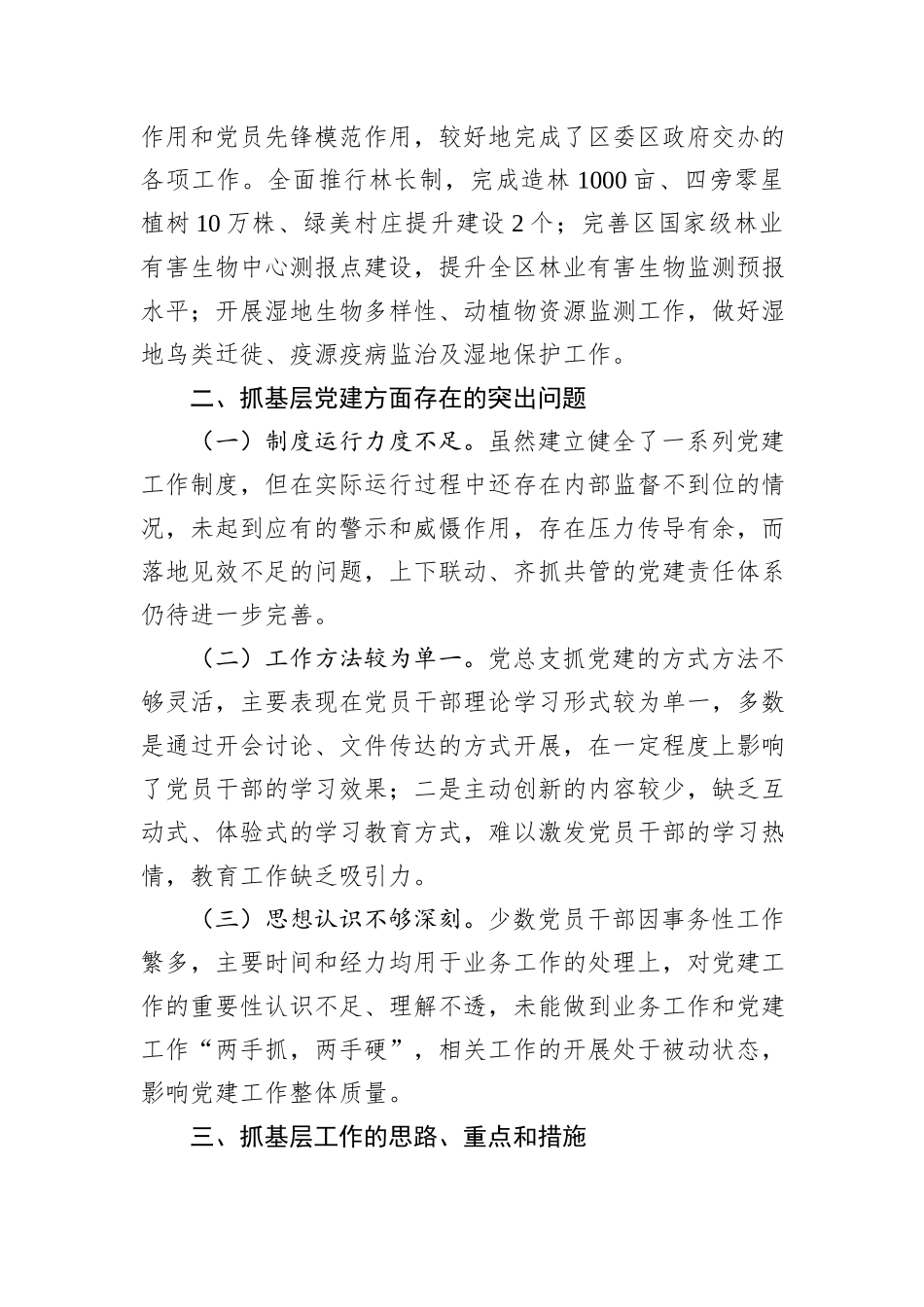 2024年党总支书记抓基层党建工作述职报告_第2页