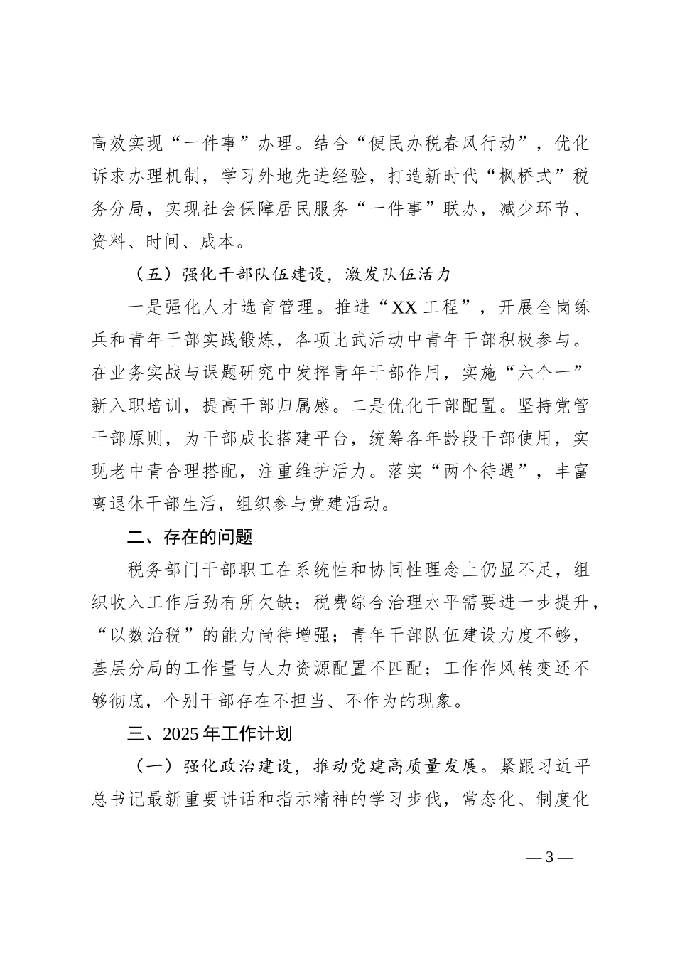 税务局2024年度工作总结_第3页