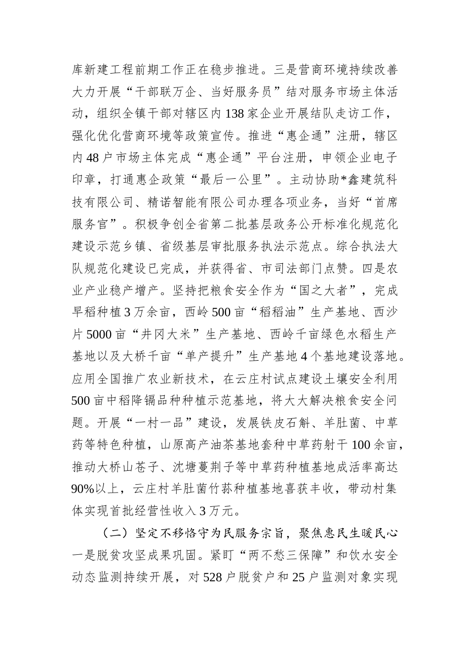 镇2024年工作总结和2025年工作打算_第2页