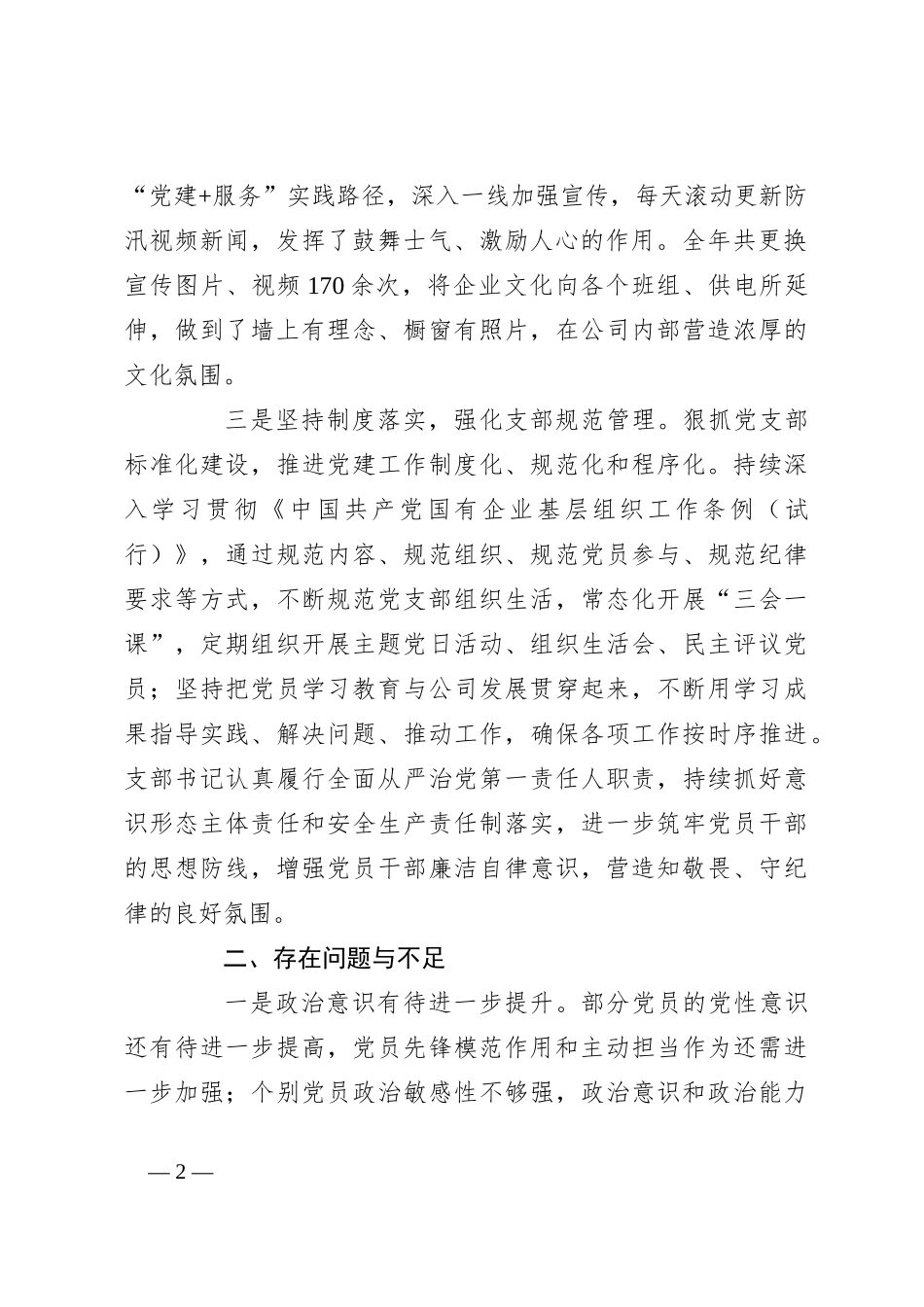 2024年度工作总结及工作计划_第2页