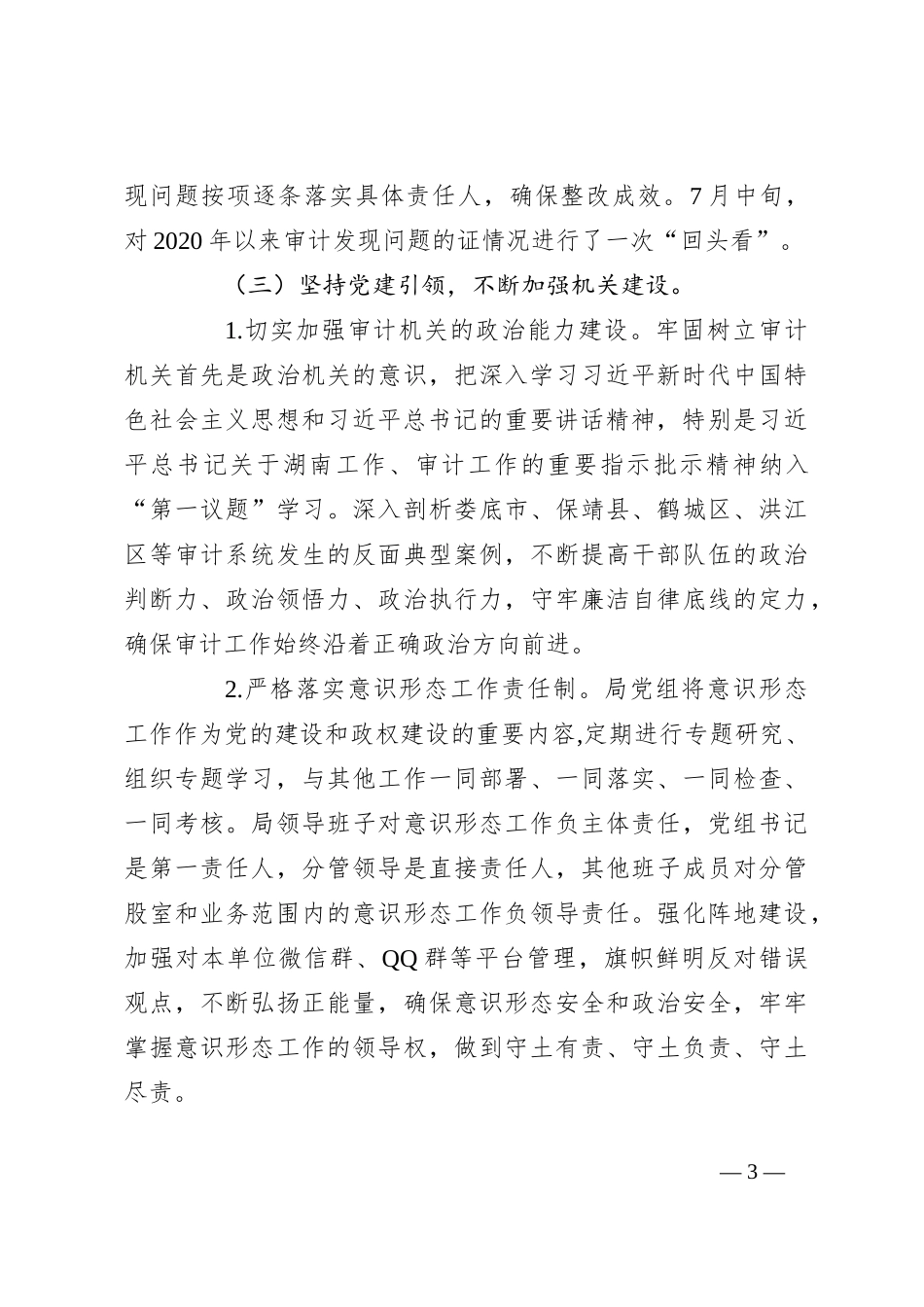 县审计局2024年工作总结和2025年工作计划_第3页