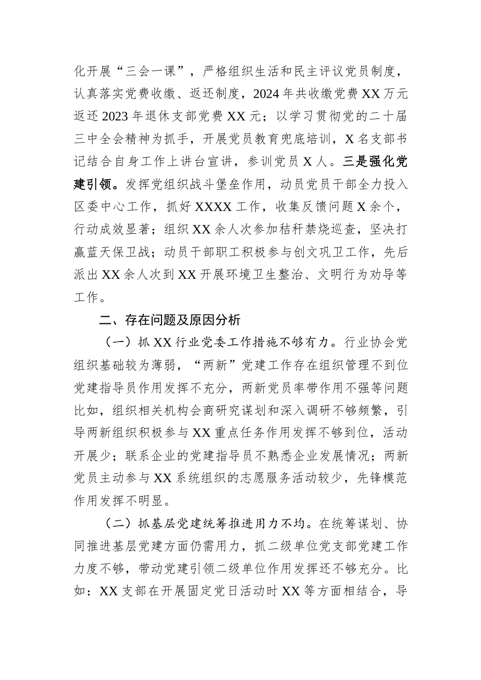 某局行2024年抓基层党建述职报告_第3页