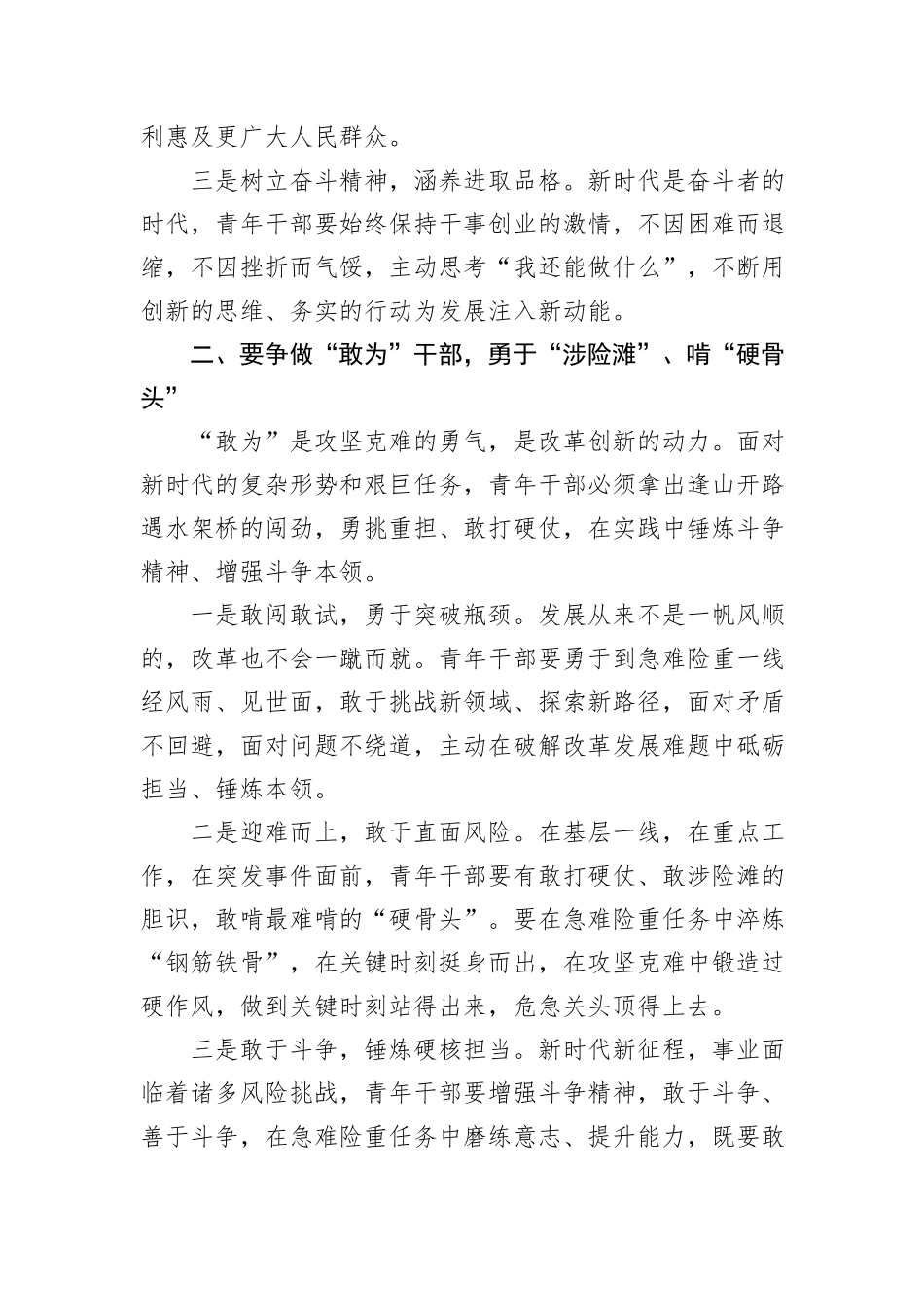 在2025年青年干部座谈会上的讲话提纲_第2页