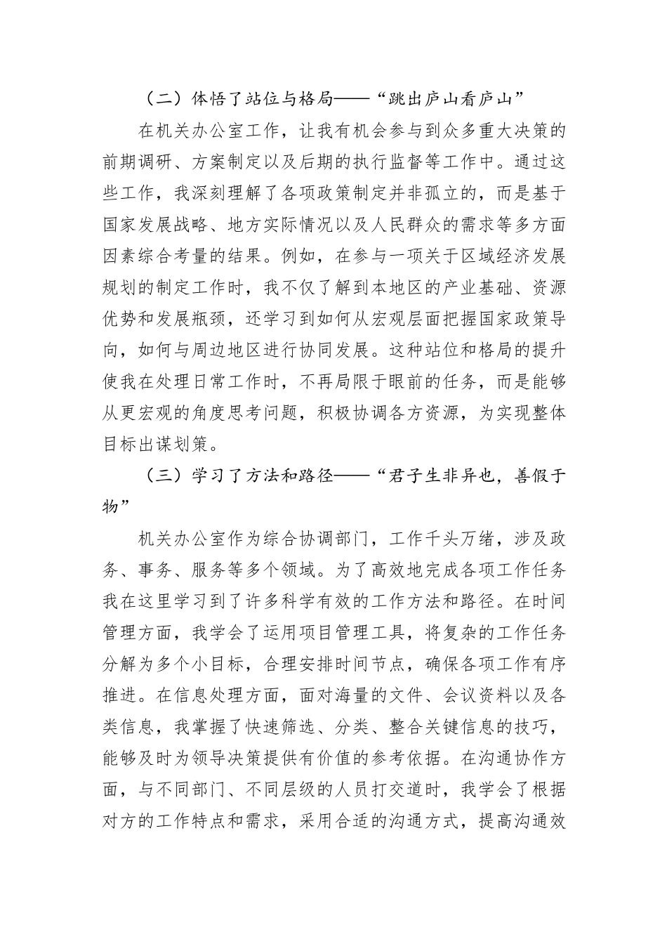 办公室人员2024年借调工作总结_第2页