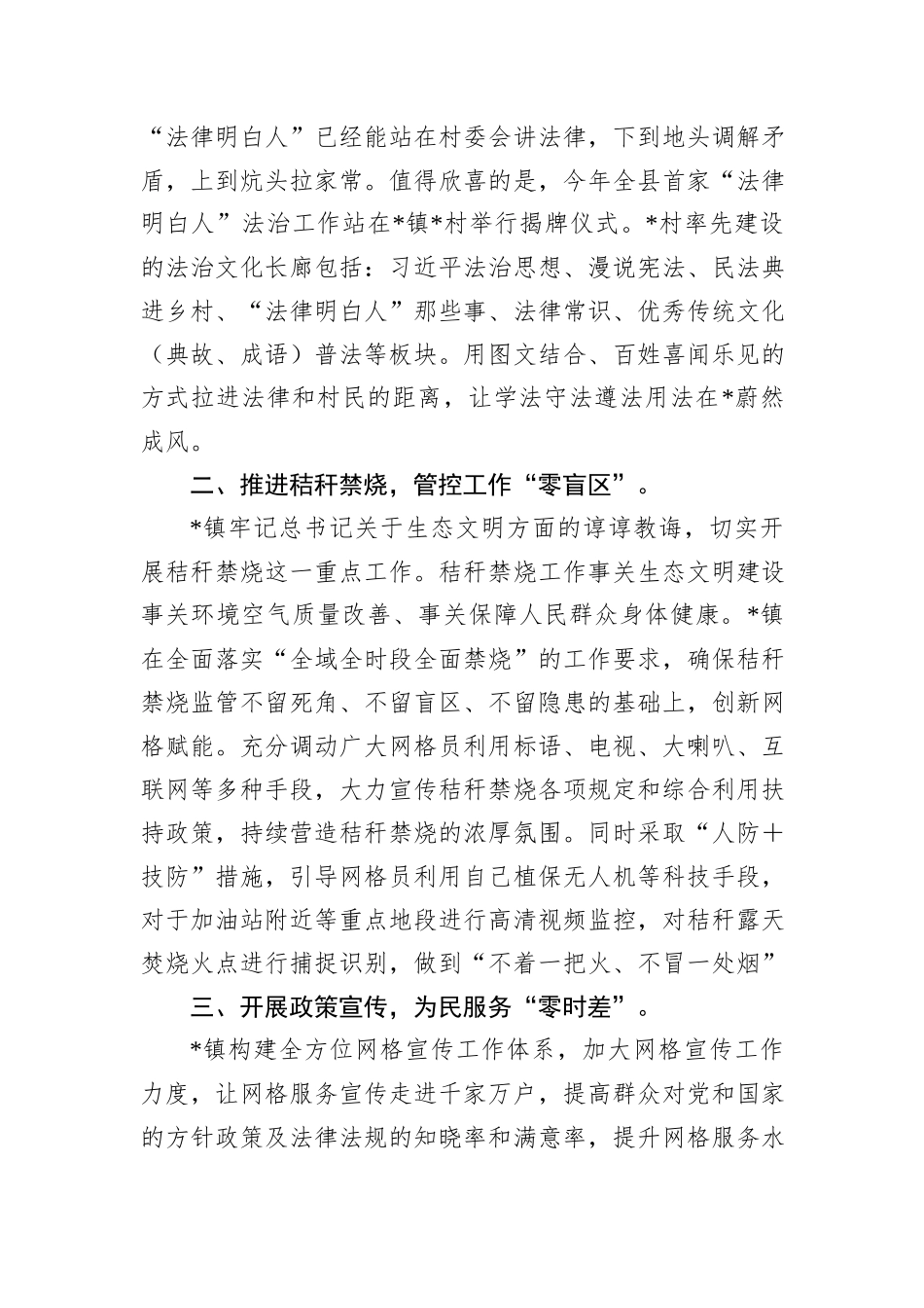 乡镇网格化典型经验做法_第2页