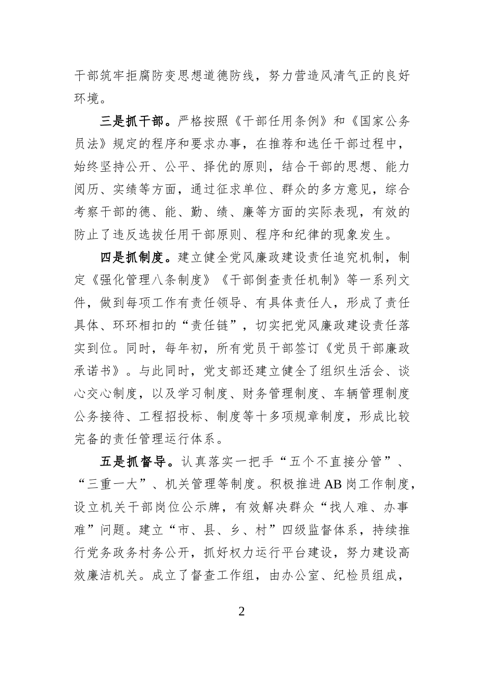 2025年党支部巡察工作汇报材料_第2页