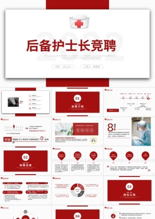 2022后备护士长竞聘PPT个性清新竞聘专用PPT模板下载.pptx