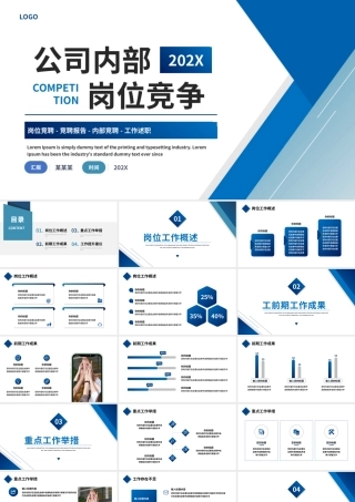 2025公司内部岗位竞聘PPT工作述职竞聘通用模板.pptx