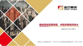 钢材需求回落明显，供需矛盾有所加大-20231229-金石期货-20页.pdf
