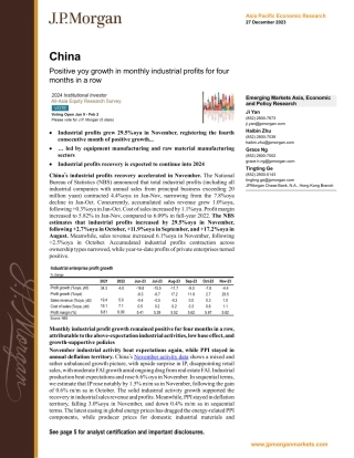 JPMorgan Econ  FI-China Positive yoy growth in monthly industrial profits for ...-105598636.pdf