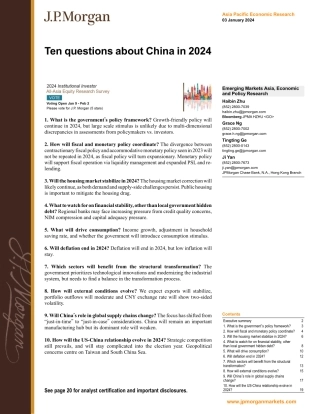 JPMorgan Econ  FI-Ten questions about China in 2024-105714110.pdf