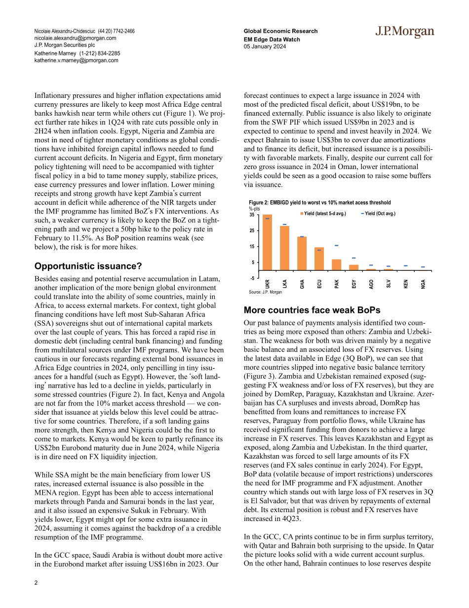 JPMorgan Econ  FI-EM Edge Data Watch Entering 2024 with eyes wide open-105763941.pdf_第2页