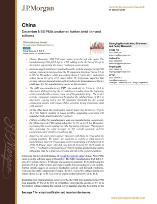 JPMorgan Econ  FI-China December NBS PMIs weakened further amid demand softnes...-105649997.pdf