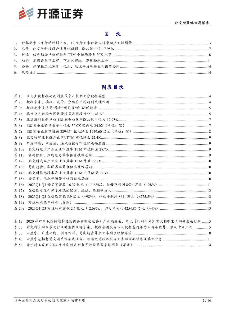 北交所科技新产业跟踪第二期：数据要素三年行动计划首推12大领域，北交所相关公司有望迎增量-20240114-开源证券-16页.pdf_第2页
