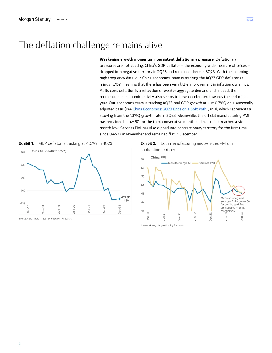 Morgan Stanley Fixed-Asia Economics The Viewpoint China – Deflationary Pressure...-105795396.pdf_第2页