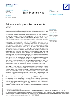 Deutsche Bank-Early Morning Haul Rail volumes impress, Port imports,  Mo...-105811683.pdf
