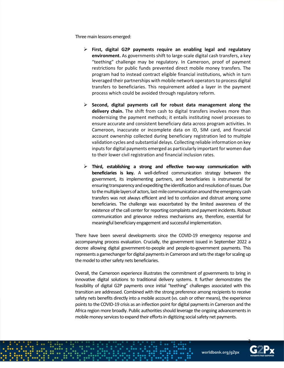 用于应急响应的数字现金转账：喀麦隆的经验教训（英）-14页.pdf_第2页