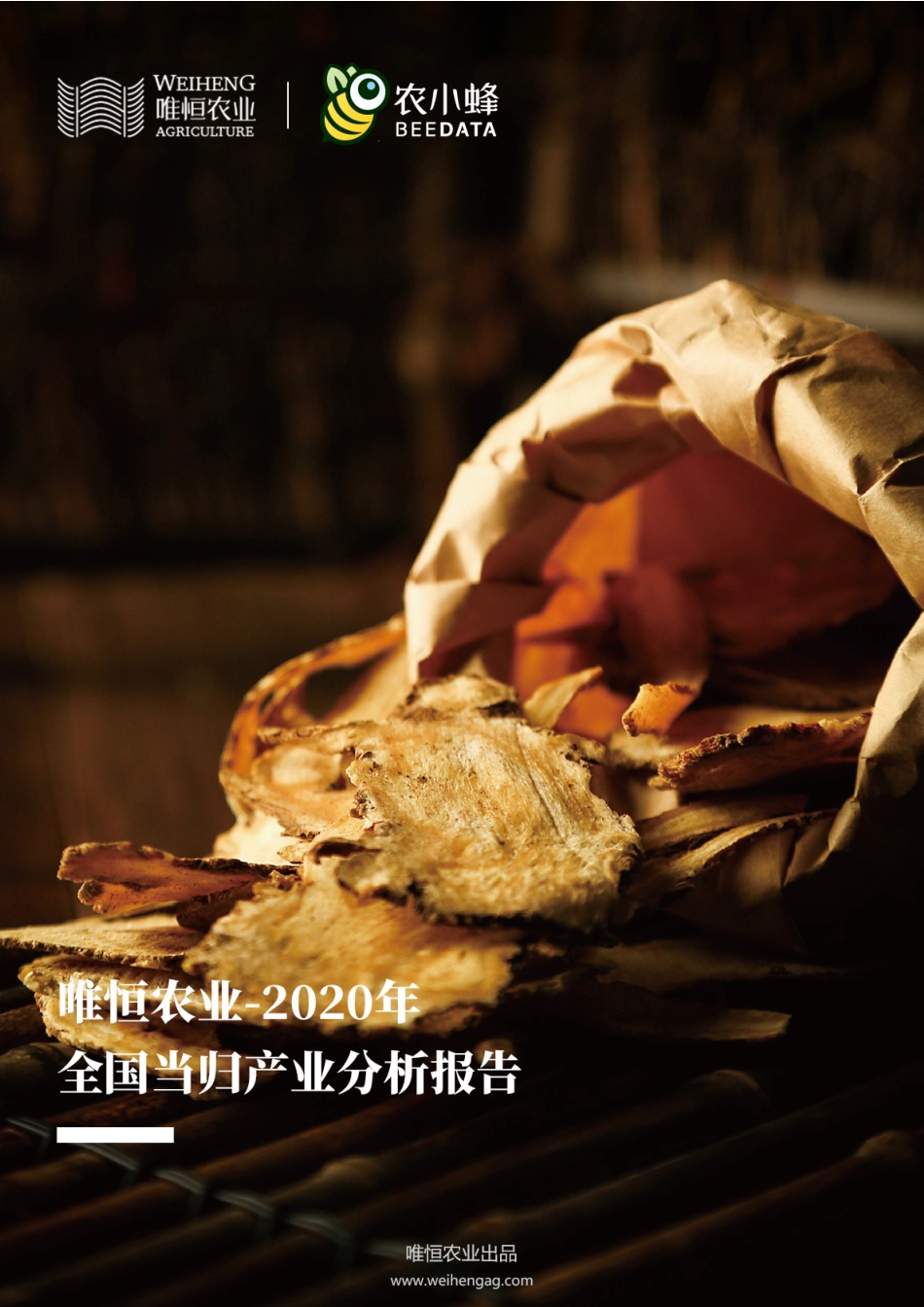 唯恒农业-全国当归产业分析报告-30页.pdf_第1页