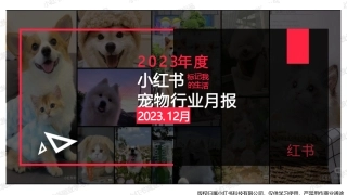 小红书2023年宠物行业12月月报-小红书-23页.pdf