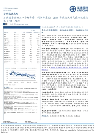 全球能源战略：石油服务业的又一个好年景；利润率更高；2024年液化天然气最终投资决策（FID）增加-20240130-海通国际-41页.pdf