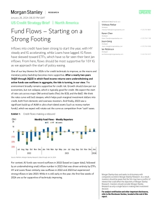 Morgan Stanley Fixed-US Credit Strategy Brief Fund Flows – Starting on a Strong ...-106176854.pdf